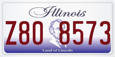 IL license plate Z808573