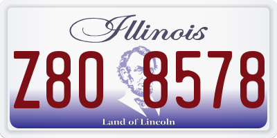 IL license plate Z808578