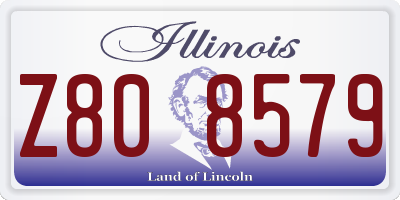 IL license plate Z808579