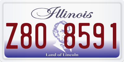 IL license plate Z808591