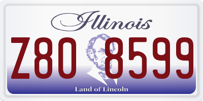 IL license plate Z808599