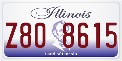 IL license plate Z808615