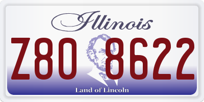 IL license plate Z808622