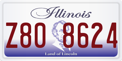 IL license plate Z808624