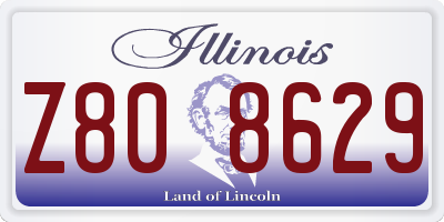 IL license plate Z808629