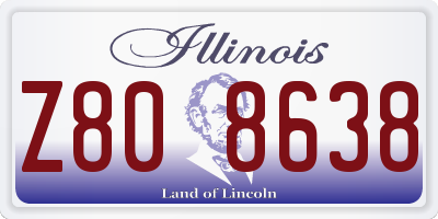 IL license plate Z808638