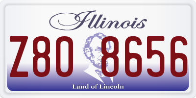 IL license plate Z808656