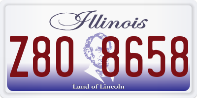 IL license plate Z808658