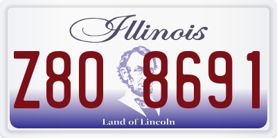 IL license plate Z808691