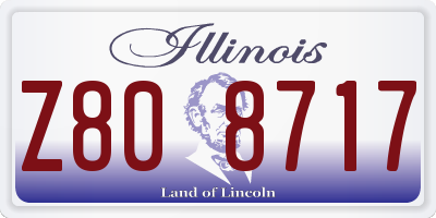 IL license plate Z808717