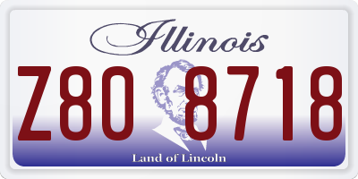 IL license plate Z808718