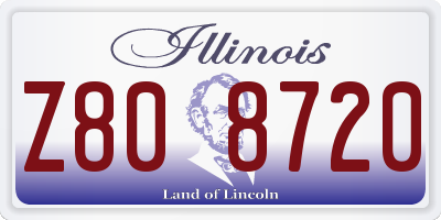 IL license plate Z808720