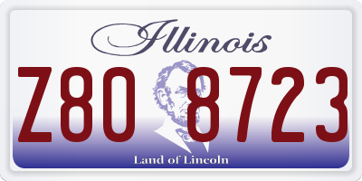 IL license plate Z808723