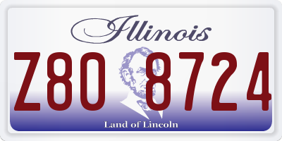 IL license plate Z808724