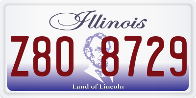 IL license plate Z808729