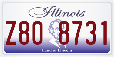 IL license plate Z808731