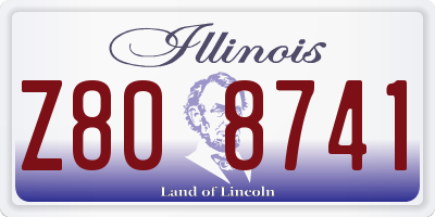 IL license plate Z808741