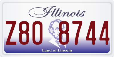 IL license plate Z808744