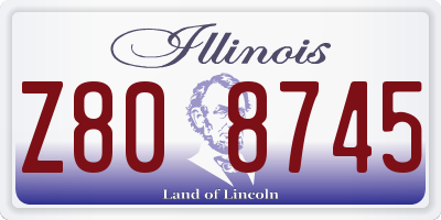 IL license plate Z808745