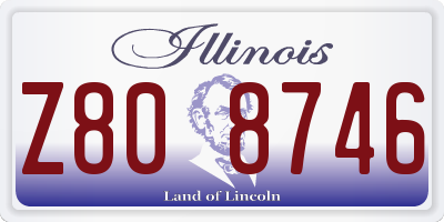 IL license plate Z808746