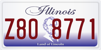 IL license plate Z808771
