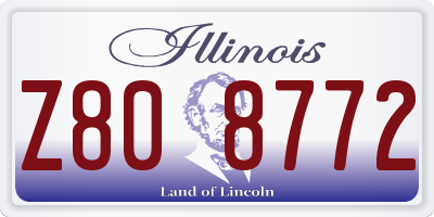 IL license plate Z808772