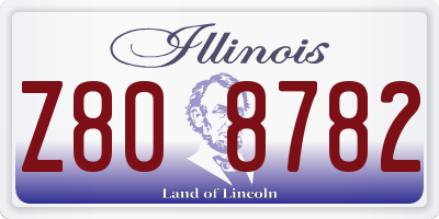 IL license plate Z808782