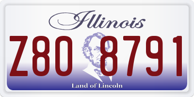 IL license plate Z808791