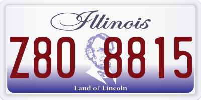 IL license plate Z808815