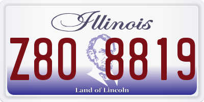 IL license plate Z808819