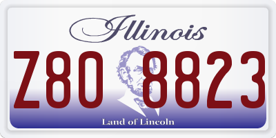 IL license plate Z808823