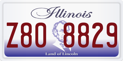 IL license plate Z808829
