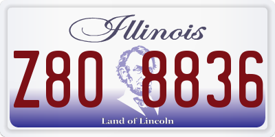 IL license plate Z808836