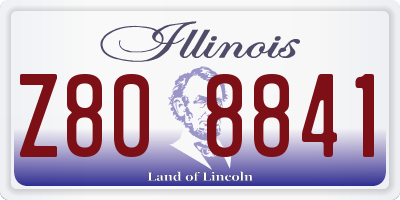 IL license plate Z808841