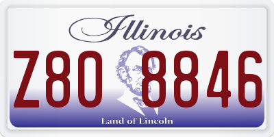 IL license plate Z808846