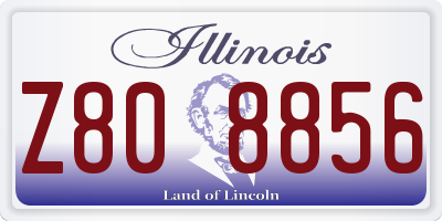 IL license plate Z808856