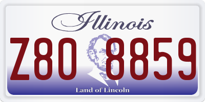 IL license plate Z808859
