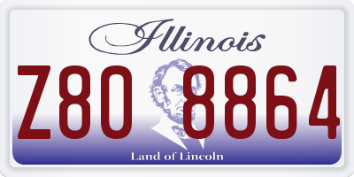 IL license plate Z808864