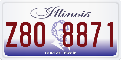 IL license plate Z808871