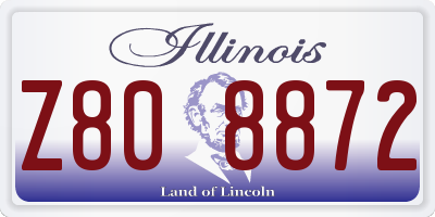 IL license plate Z808872