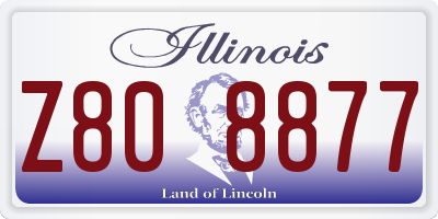 IL license plate Z808877