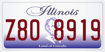 IL license plate Z808919