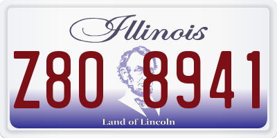 IL license plate Z808941