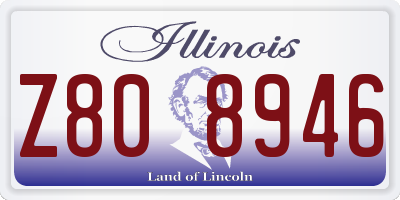 IL license plate Z808946