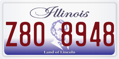 IL license plate Z808948