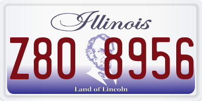 IL license plate Z808956