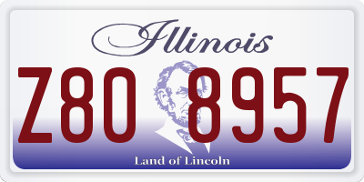 IL license plate Z808957