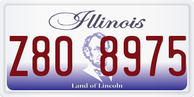 IL license plate Z808975