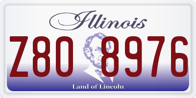 IL license plate Z808976