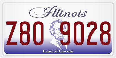 IL license plate Z809028